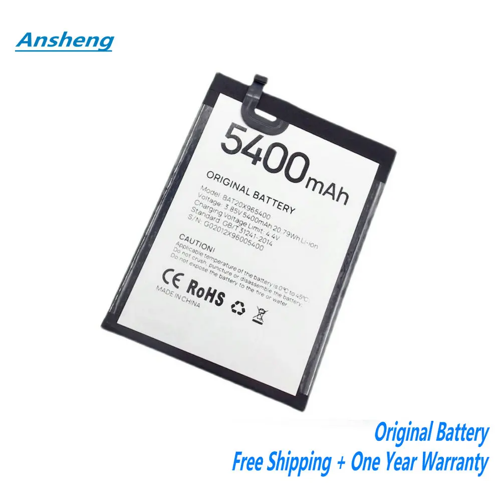 

Original 3.85V 5400mAh BAT20X965400 Battery For Doogee X96 Pro Smart Phone