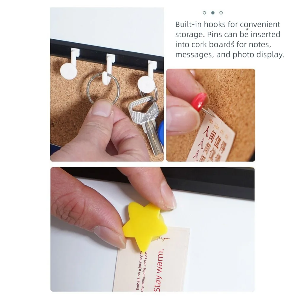 Magnetic Cork Message Board Hanging/Free Standing Rotate Stand Notice Pin Board Set Metal Frame Decorative