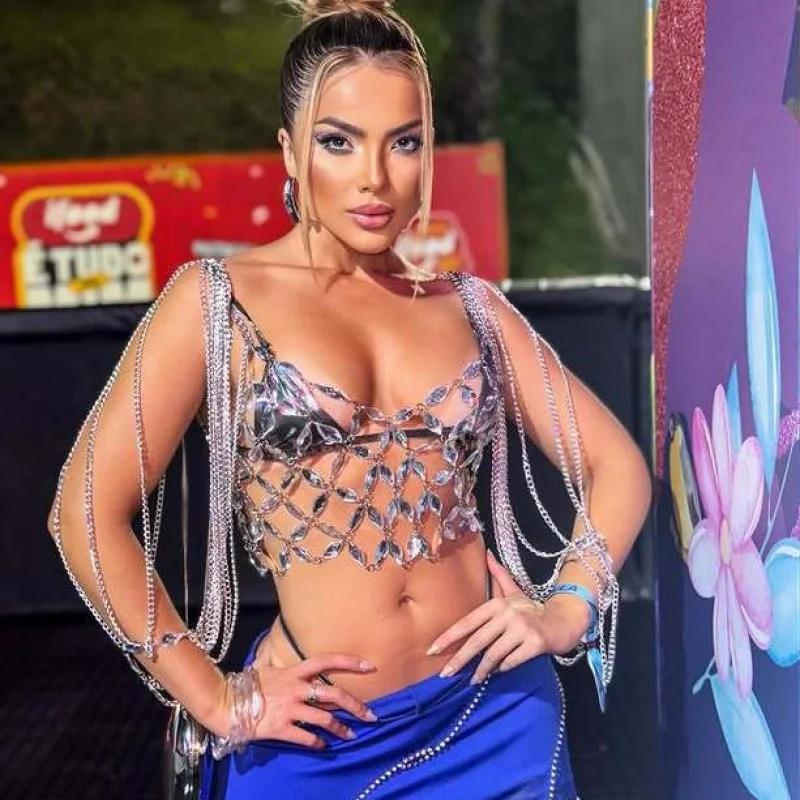 Women Body Chest Chain shawl Sexy  totally hand-made Bikini Chest chain Body Chain Nightclub Birthday Party Dance Beach Vest