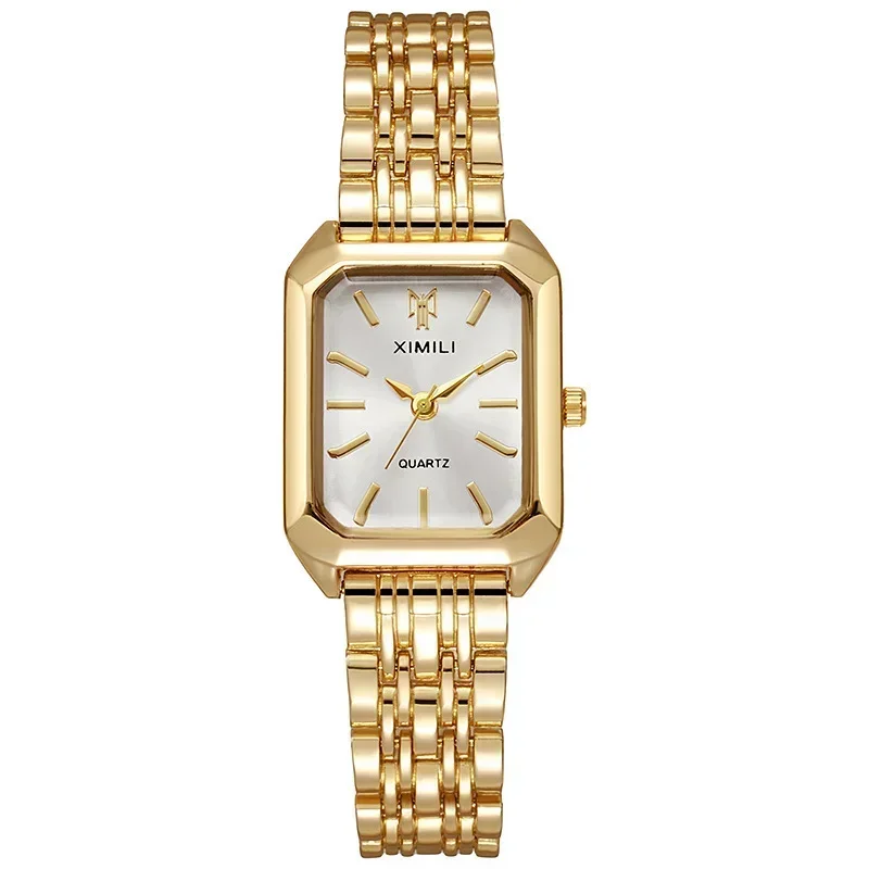 Women Retro Square Metal Band Watch Blind Box 1Pc Random Color Quartz Wristwatch Mystery Surprise Gift view 4