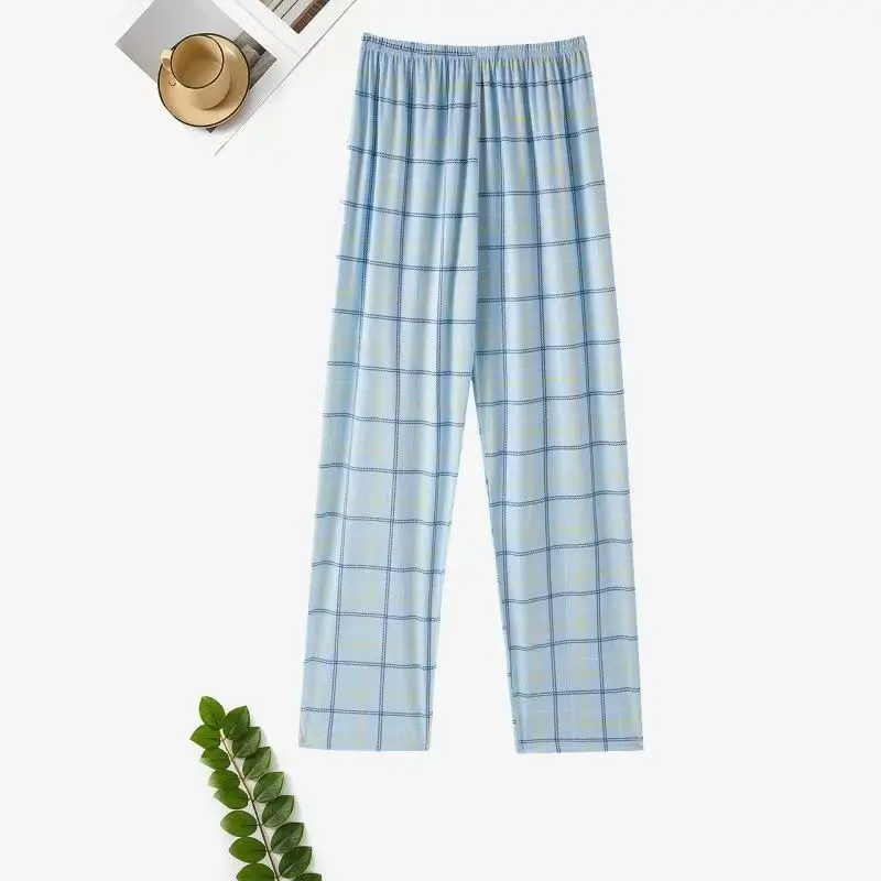 

Men's Pajama Pants for Spring and Autumn, Loose Casual Trousers, Stylish and Versatile, Suitable for Middle-Aged and Elderly Fathers, Home Wear