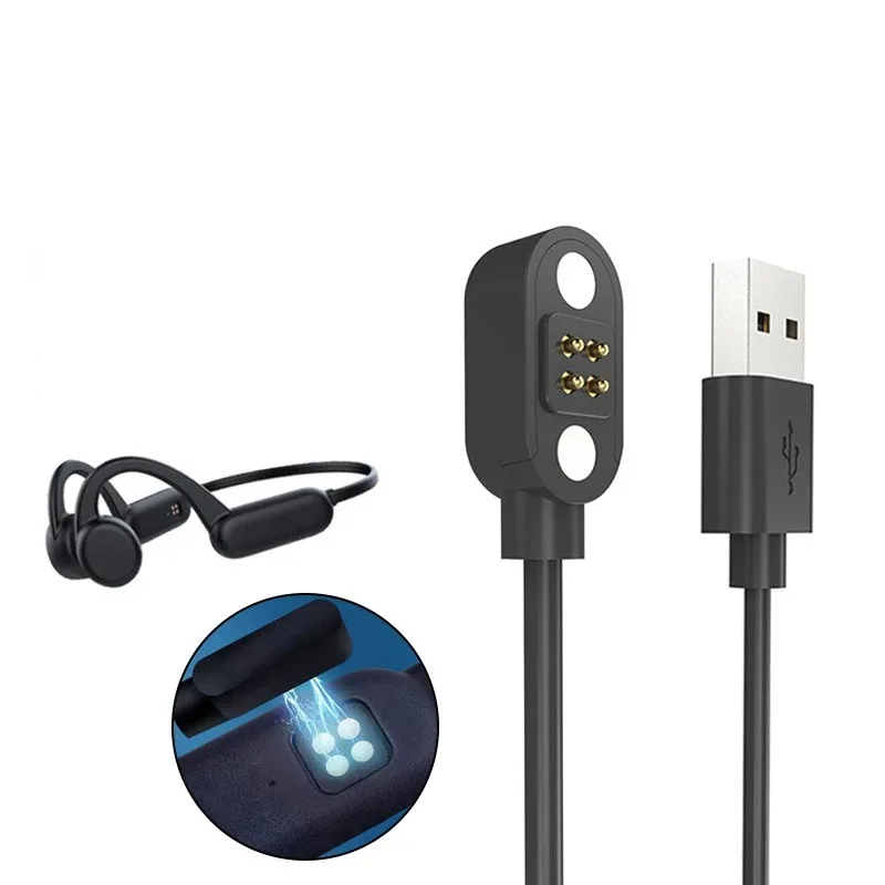 Magnetic charging cable suitable for X7 headset x18 bone conduction Bluetooth sports swimming headphones