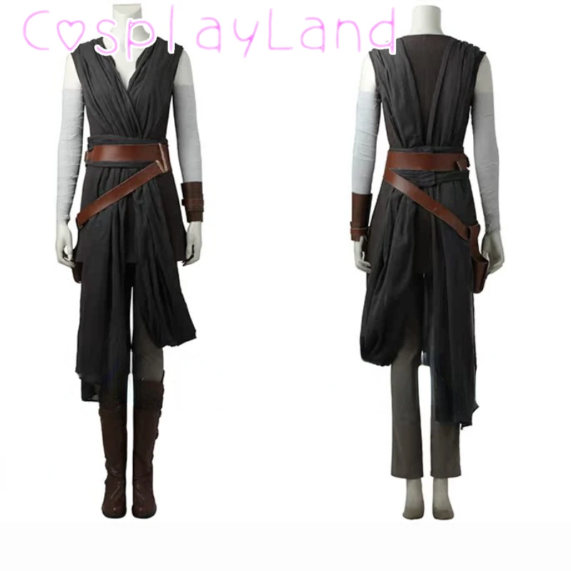 Wars Rey Cosplay Costume The Rise of Skywalker Rey Cosplay Uniform Suit Set Adult Halloween Carnival Party Costumes for Woman