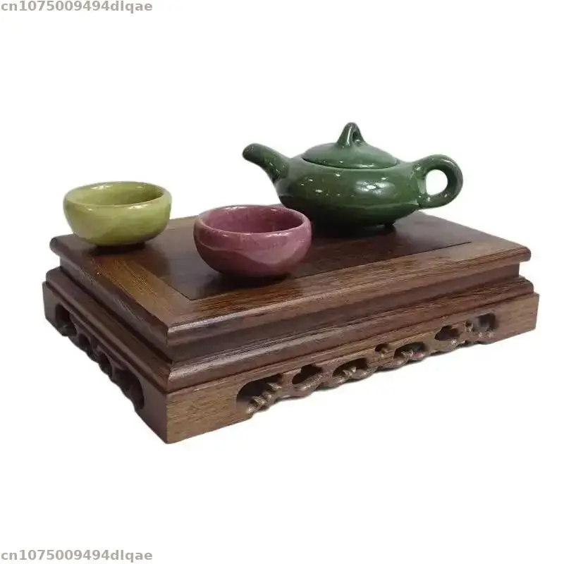 Vintage Solid Wood Display Pedestal Home Plant Base Incense Burner Model Decoration Rack Study Pen Holder Storage Pedestal