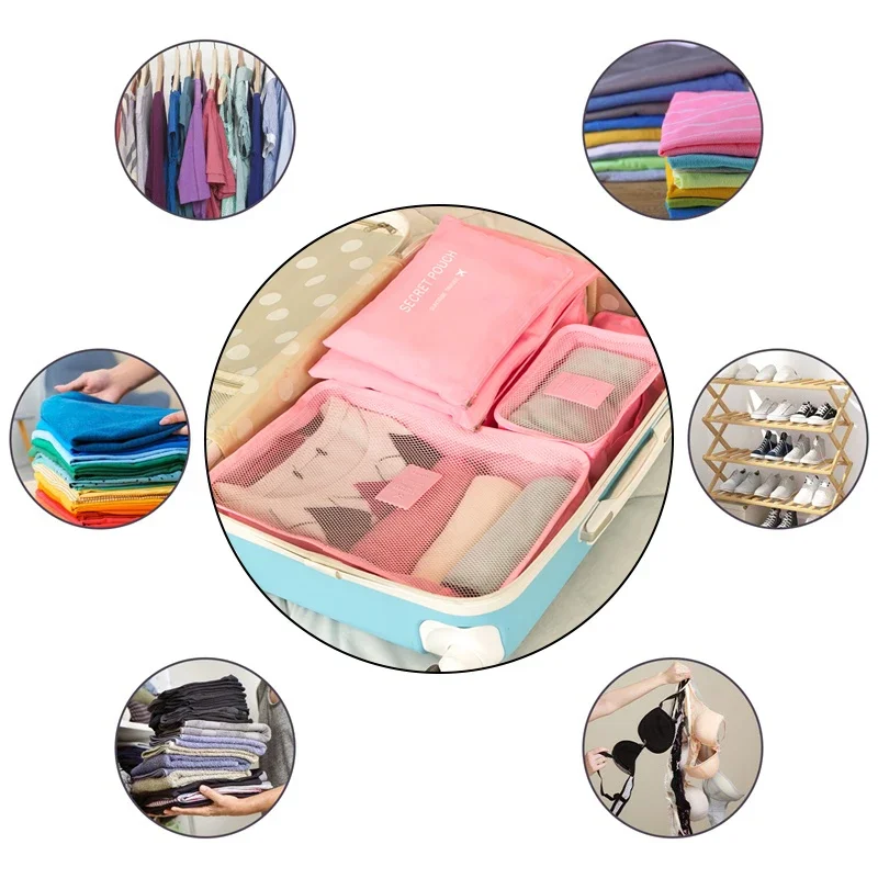 6pcs Travel Organizer Bags 3