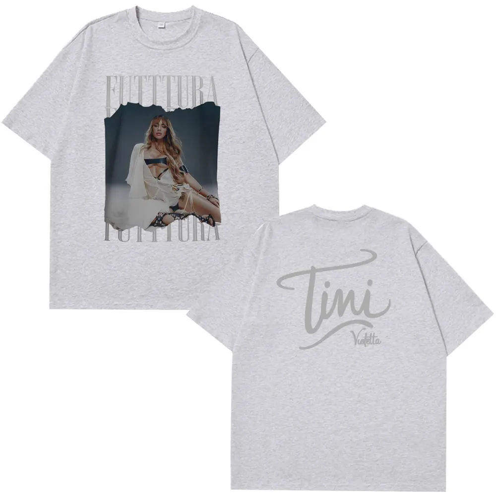 المغني تيني ستوسيل فودكورا جولة 2025 تي شيرت الرجال النساء الموضة الجمالية تي شيرت قصيرة الأكمام فضفاضة عادية المتضخم تي شيرت