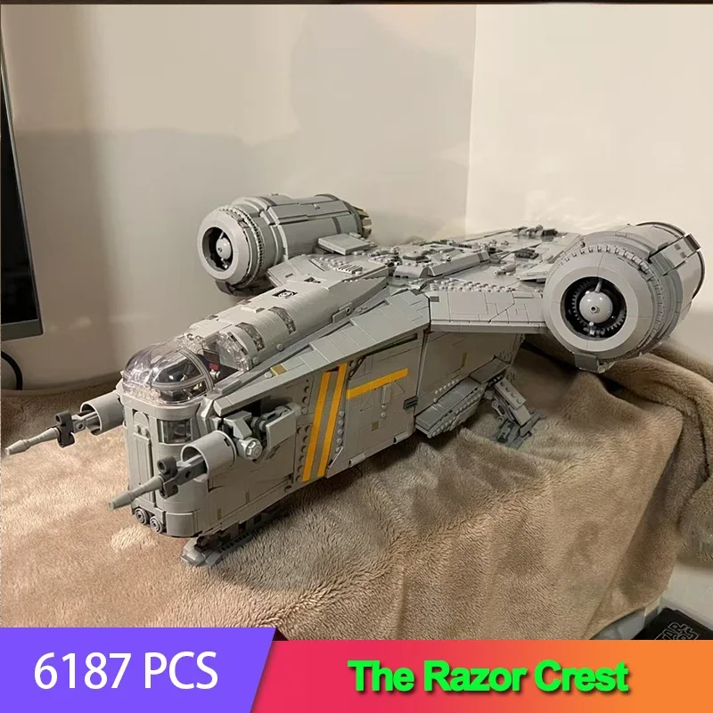 

In Stock 6187Pcs The Razor Crest Building Blocks Model Compatible 75331 Bricks Toys for Boys Birthday Gifts