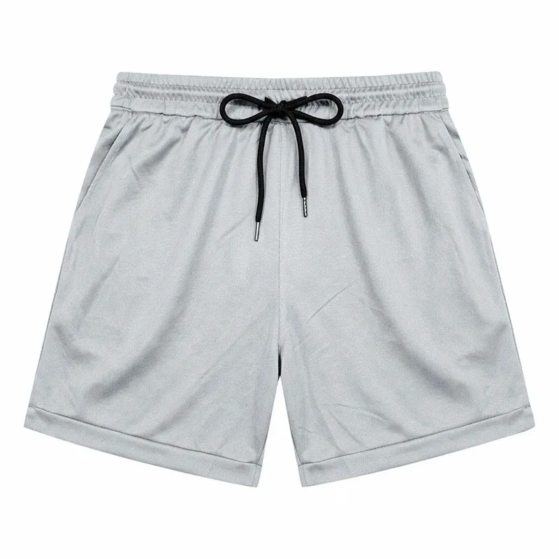 2026 Summer new Men's pure color casual sports Shorts Men fashion Loose Quick-Dry Breathable jogging Beach straight-leg Shorts