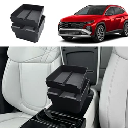 LFOTPP Car Central Storage Box for Hyundai Tucson NX4 Limited 2025 2026 Armrest Storage Box Auto Hyundai Tucson 2026 Accessories