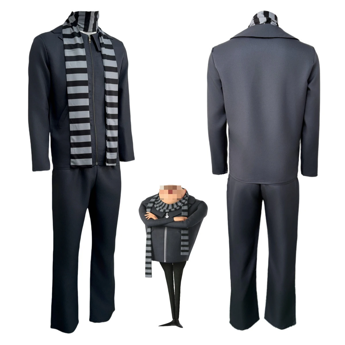 

Classic Animated Characters Gru Cosplay Costume Boy Halloween Carnival Party Costumes Cosplay Prop