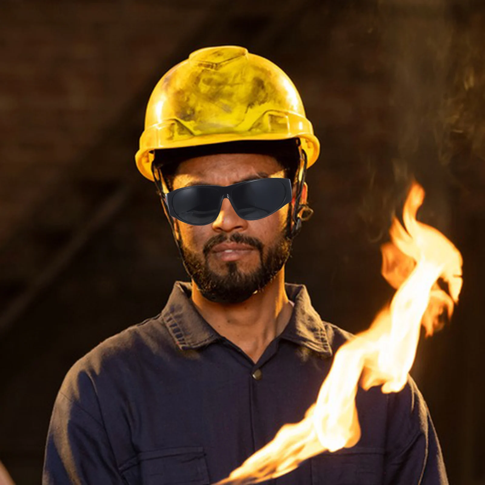 

Welding Glasses 209 Black Polycarbonate Protective Eyewear Safety Goggles Anti Glare Dust Proof For Men Welder Grinding Cutting