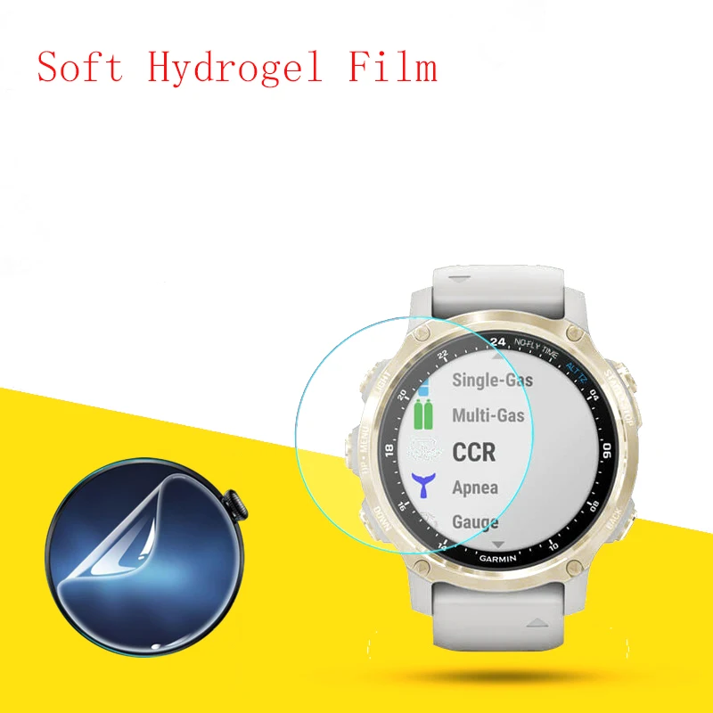 Soft Hydrogel Film Clear HD Transparent Protector Protective Guard Smart watch for Garmin Descent Mk2S 43mm D35.5mm 10PCS