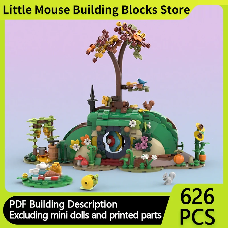 

City Street View Model MOC Building Bricks Cottage Under The Tree Modular Technology Gifts Holiday Assemble Children Toys Suit