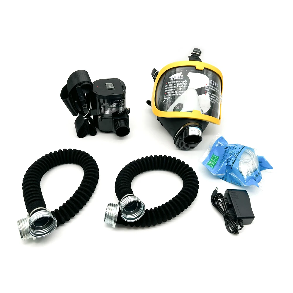 Self-priming Long Tube Air Respirator Electric Air Supply Filter Gas Mask Y