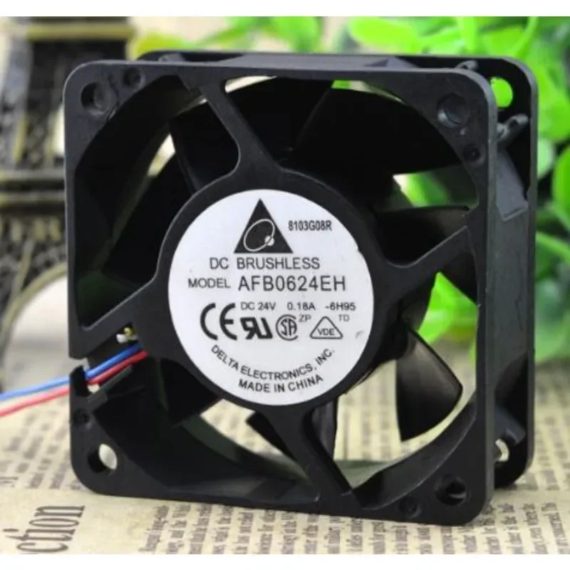 New CPU Cooling Fan For Delta AFB0624EH 6025 24V 0.18A 6CM Dual Ball Frequency Converter Fan