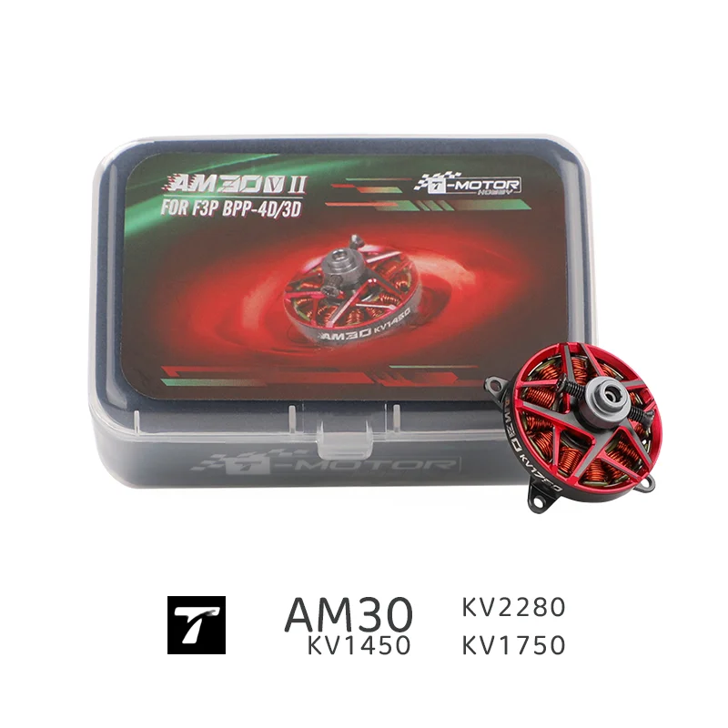 T-MOTOR AM30 3D 4D Brushless Motor 1450KV 1750KV 2280KV 2-3S Power Motor for F3P Indoor RC Airplane