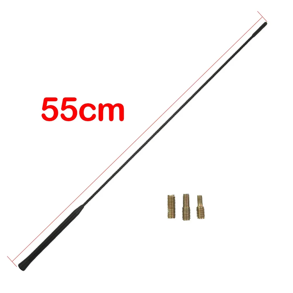 55cm Uni Versal Car Roof Mast Whip Stereo Radio FM/AM Signal Aerial Amplified Antenna Mast Whip Antena Automotiva Automobile