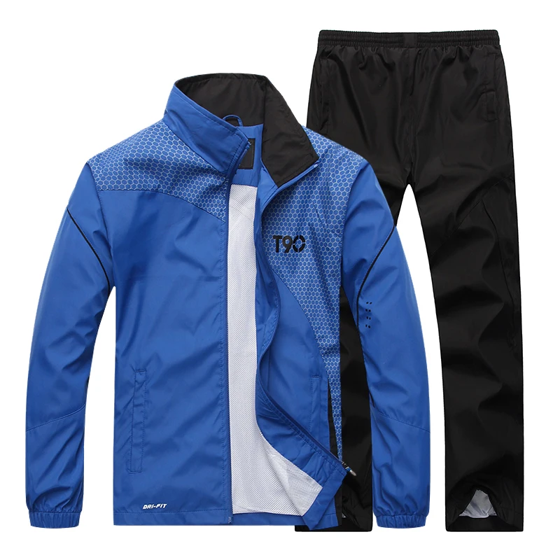 Men\'s Tracksuit New Spring Autumn Sets Long Sleeve Casual Sportswear Suit Male Jacket+Pants 2 Pieces Running Sweatsuit