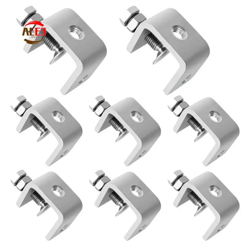 AEE3-Small C Clamps Heavy Duty C-Clamp Stainless Steel Clamps With Stable Wide Jaw Opening & I Design,Clamping Range 16-25M