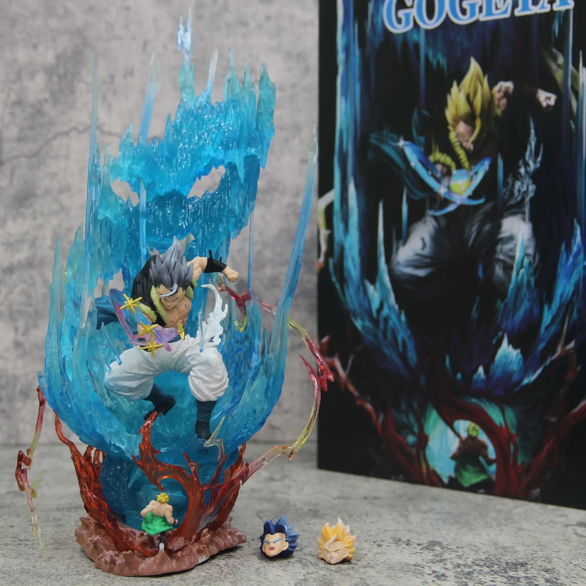 28cm Dragon Ball Super Saiyan Vegeta Ls Gogeta Vs Broly Anime Figurine Gogeta Ssj Blue Figures Model Pvc Toys Model Doll Gifts