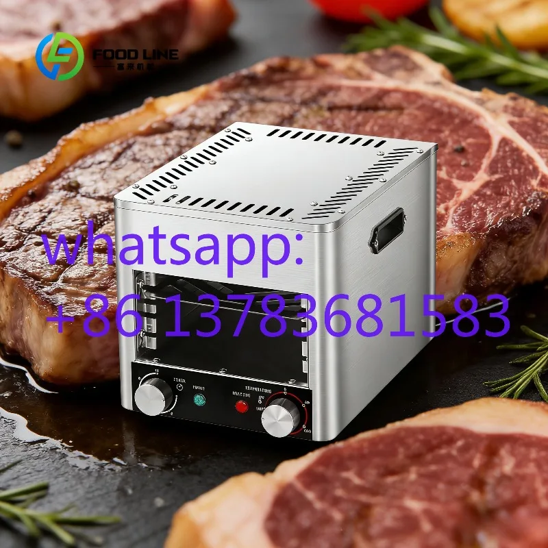 

Custom Professional Steak Grill Oven High-Speed Infrared Searing Machine with Stainless Steel Body for Commercial Catering