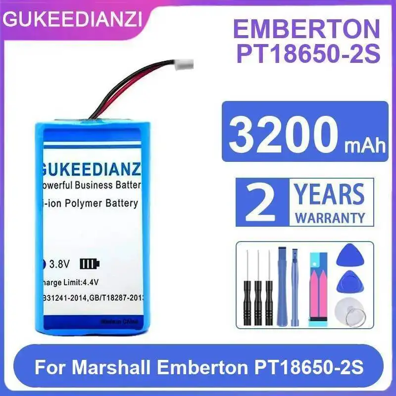 

Portable Speaker Battery 3200Mah High Capacity For Marshall Emberton PT18650-2S