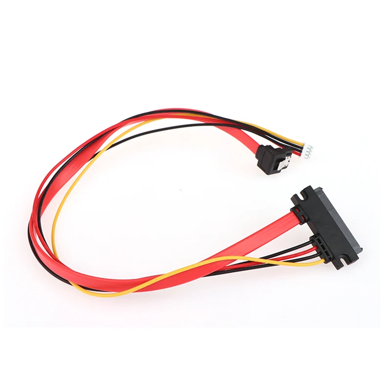 2-in-1 7Pin SATA DATA + 2.0mm 4Pin Power Combo 7 + 15 Pin 22P SATA Conjoint CD/DVD HD kabel do dysku twardego 20/40cm