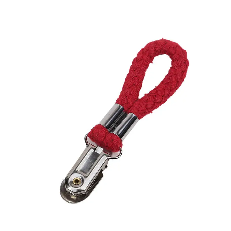1/2PCS Bad Handtuch Clips Geflochtene Mehrzweck Kleiderbügel Bad Baumwolle Schleife Handtuch Clip Metall Clamp Küche Hause lagerung – Detail 31