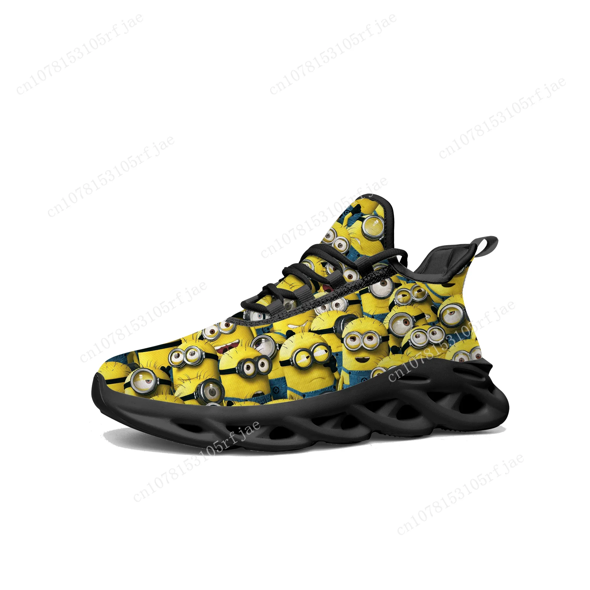 Kevin Stewart Bob Flats Sneakers Little Yellow Man Cartoon Men Women Sports Running Shoes High Quality Tailor Made Lace Up Shoes