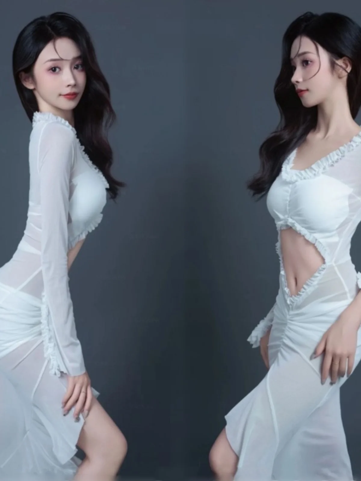 

New Arrival Studio Quality Hollow out Dress Pure Desire Style Teenage Girl Personal Photo Artistic Photography Clothing