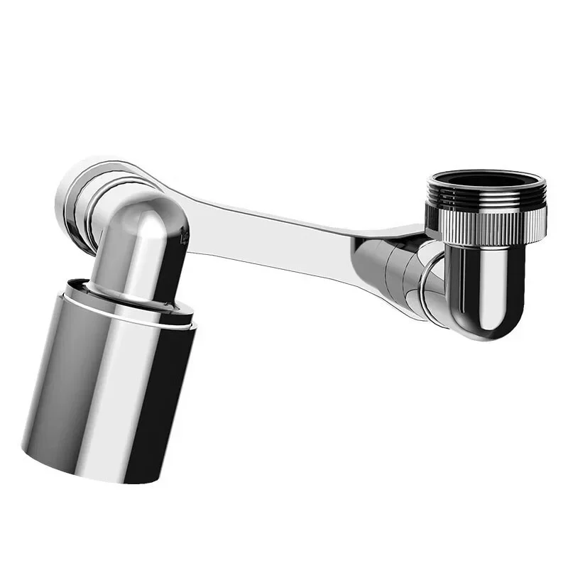 

1080° Rotating 2-mode Faucet Nozzle Faucet Stainless Steel Arm Extension Faucet for 22/24MM Threaded Faucets