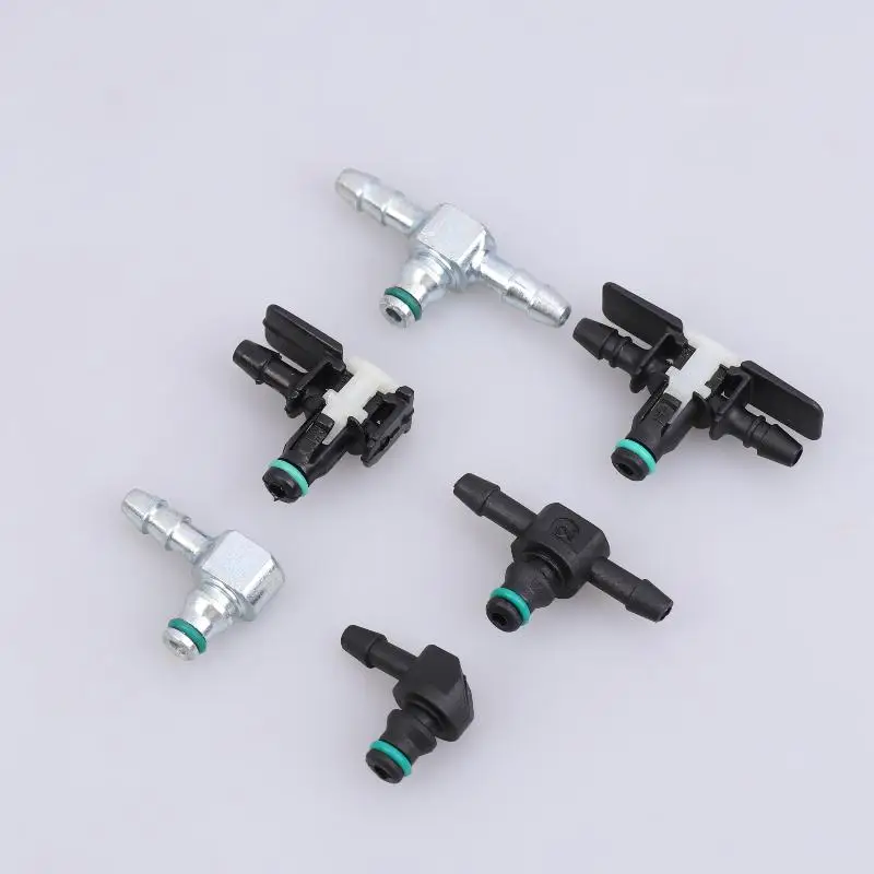 Hot Injector Tube Pipe Oil Return Joint Two Ways Three Single Check Valve Parts Piezo Circlip