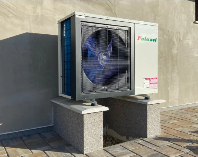 ปั๊มความร้อนแบบอินเวอร์เตอร์ DC 12 กิโลวัตต์ สำหรับทำความร้อนและความเย็น แบบโมโนบล็อก ใช้พลังงานจากอากาศ