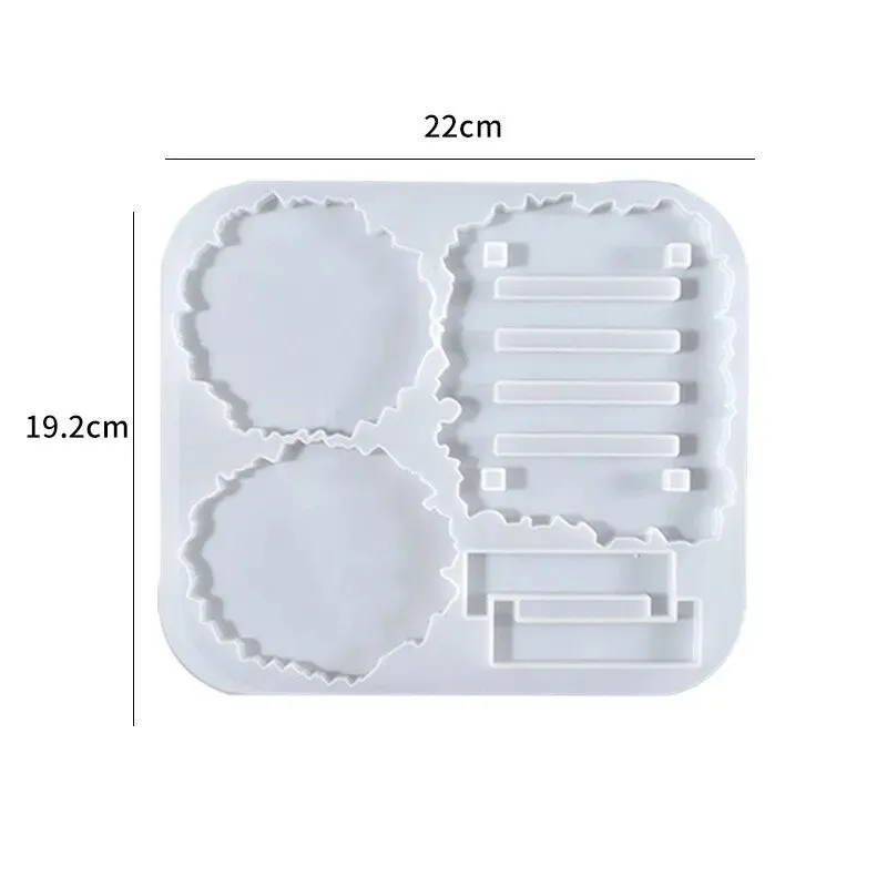 Coaster Silicone Mold Set DIY Crystal Epoxy Resin Mold Storage Kitchen Anti-Scald Heat Insulation Pad Home Desktop Decoration