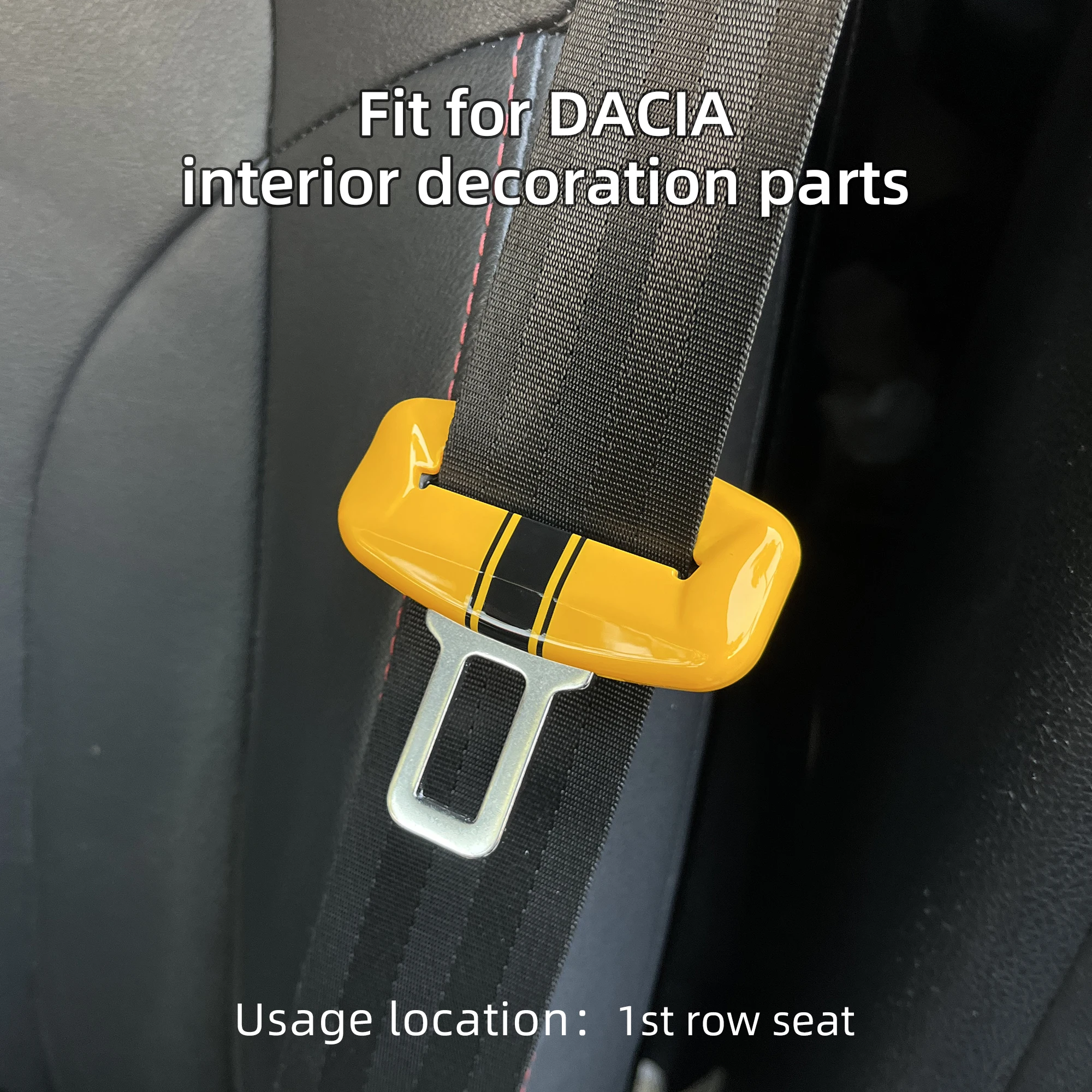 

Car Seat Belt Buckle Decorative Cover - DIY,Paint Craft No-Damage Fit, Scratch-Proof for DACIA Jogger Sandero Duster Bigster