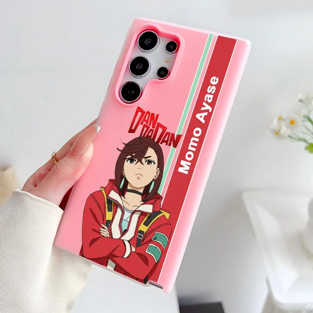 Anime Dandadan Phone Case for Samsung Galaxy A 56 55 54 53 36 35 34 33 26 25 24 23 5G Jelly Dual Layer Pink Cover