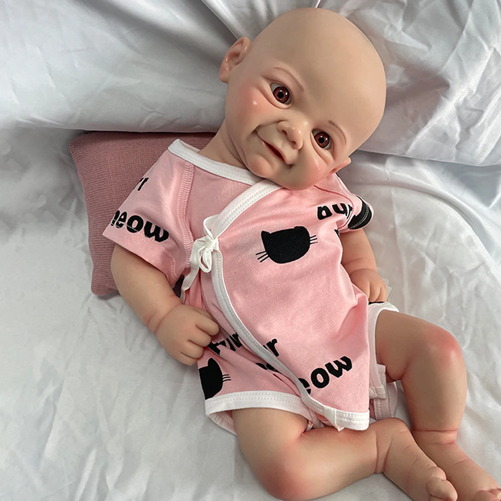 100% Silicone Reborn Doll Full Body  Soft 17