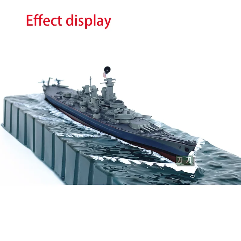 1/1000 Scale Lowa Class Montana Class Battleship Water Feature Board Model Decorative Background Ship Model Collection