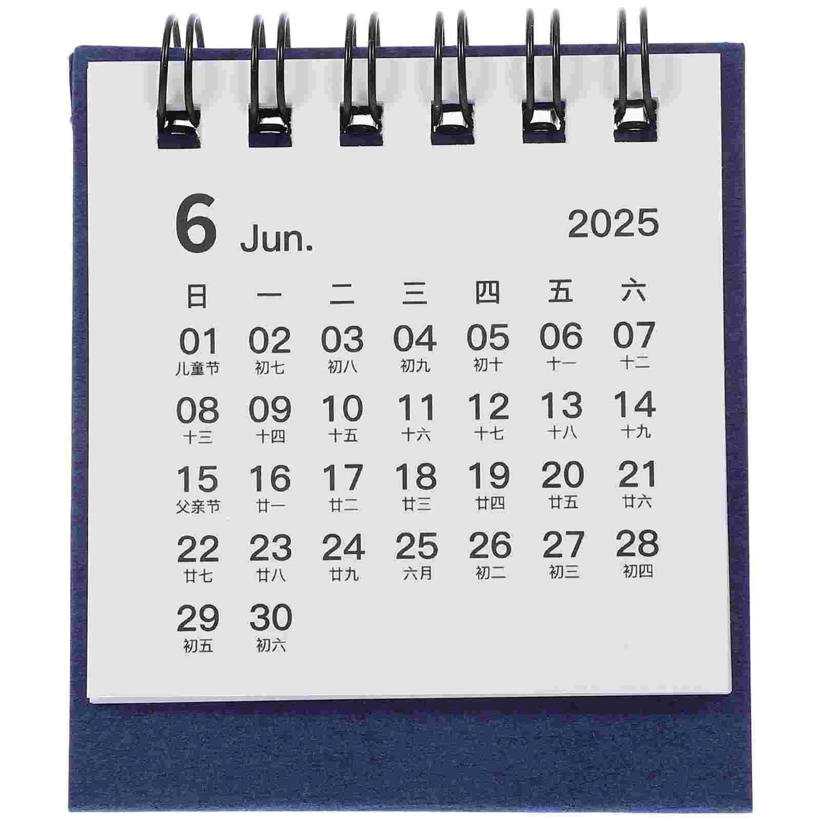 

2025 Desk Calendar Small Desktop Planner Tiny Flip for Classroom Mini Simple Office