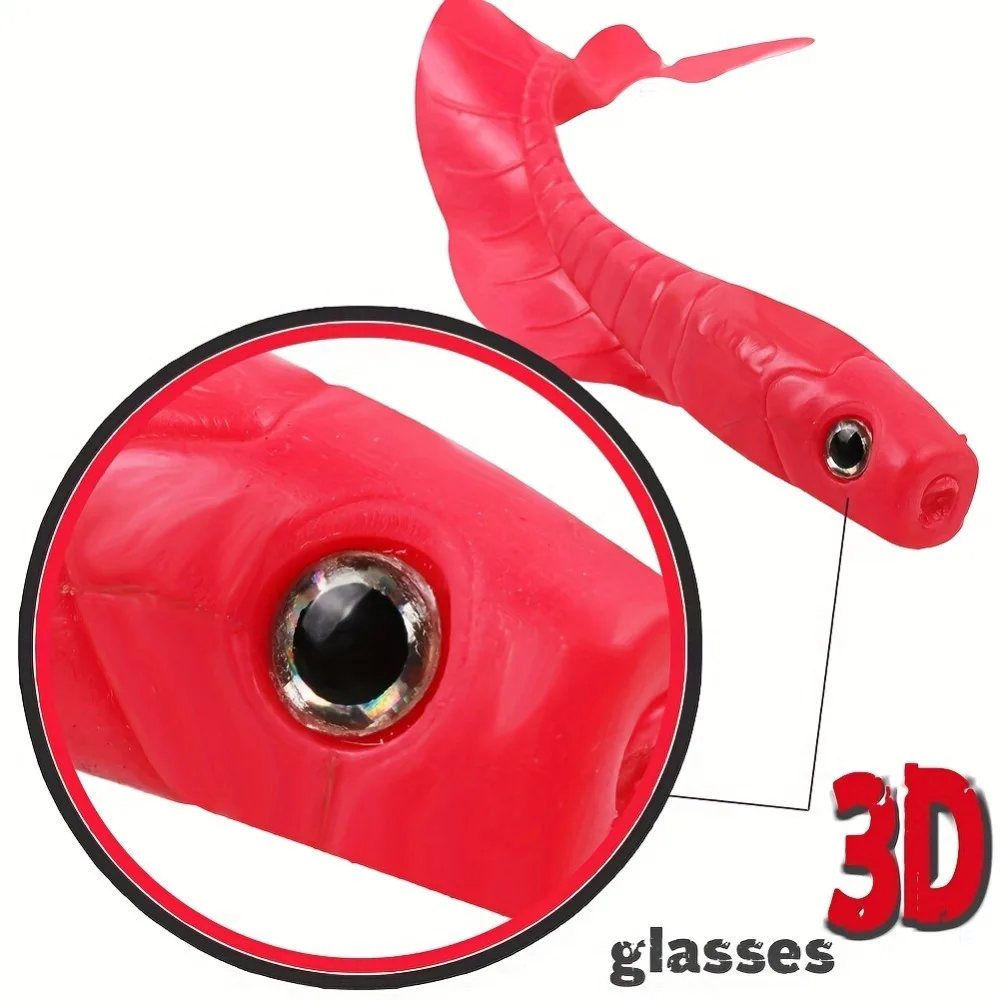 5PCS 11cm Curly Tail Grub – 3D Prism Eyes, Vibrating Ribbon Tail, All-Column Search, High-Vis Lure for Bass & More