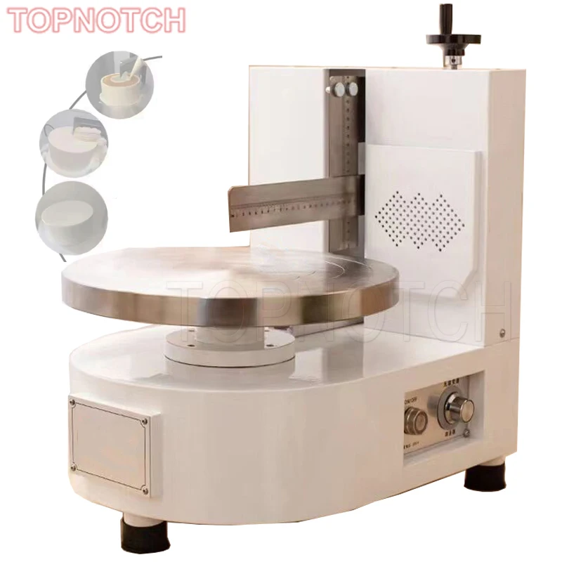 Semi Automatic Birthday Cake Smoothing Coating Machine Plastering Cream Spreading Baking Appliance