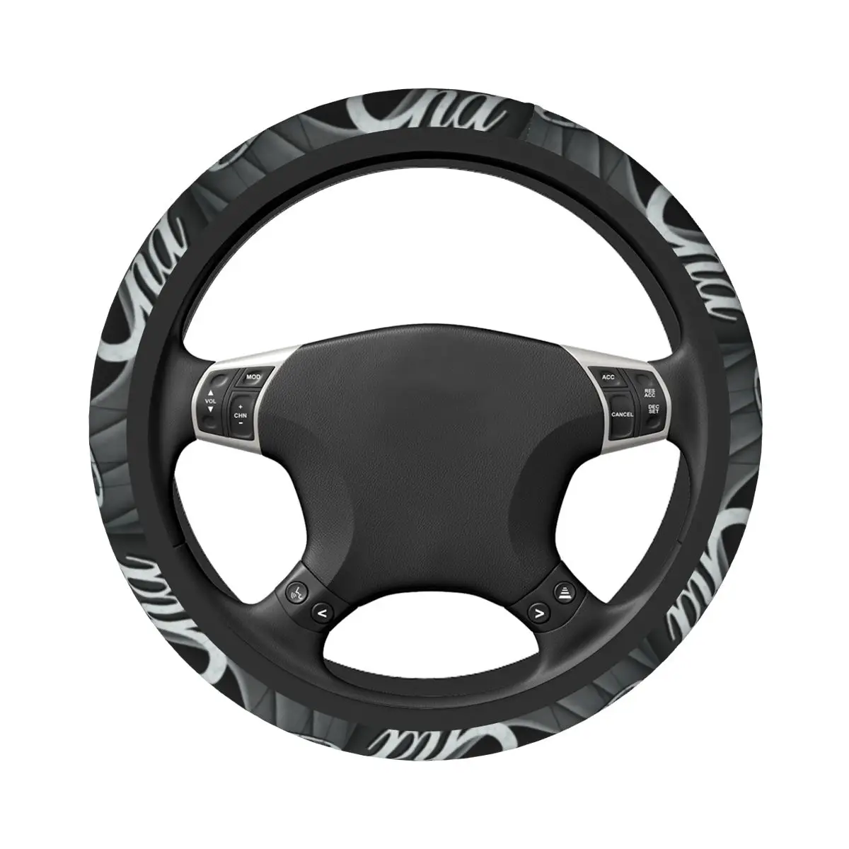 Vintage Movie Car Steering Wheel Cover 38cm Non-slip Retro Cinema Fashion Car-styling Car Accessories