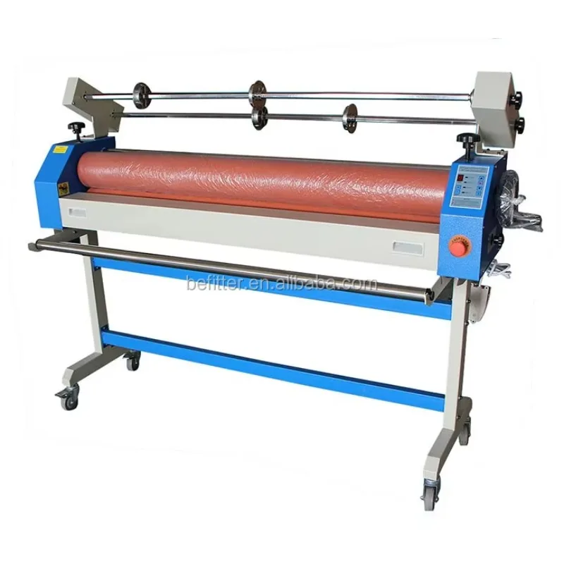 EC-1300 52in Semi-Auto Cold Laminator Variable Speed Control Self -Peeling Cold Laminating Machine With Foot Pedal