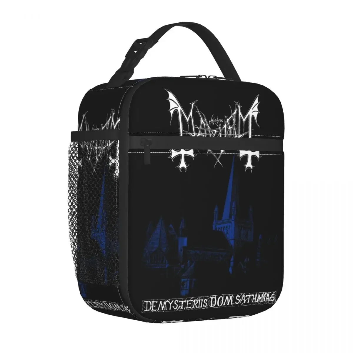 Mayhem Black Metal Band Insulated Lunch Bag Food Bag Reusable Cooler Thermal Lunch Boxes For School Office