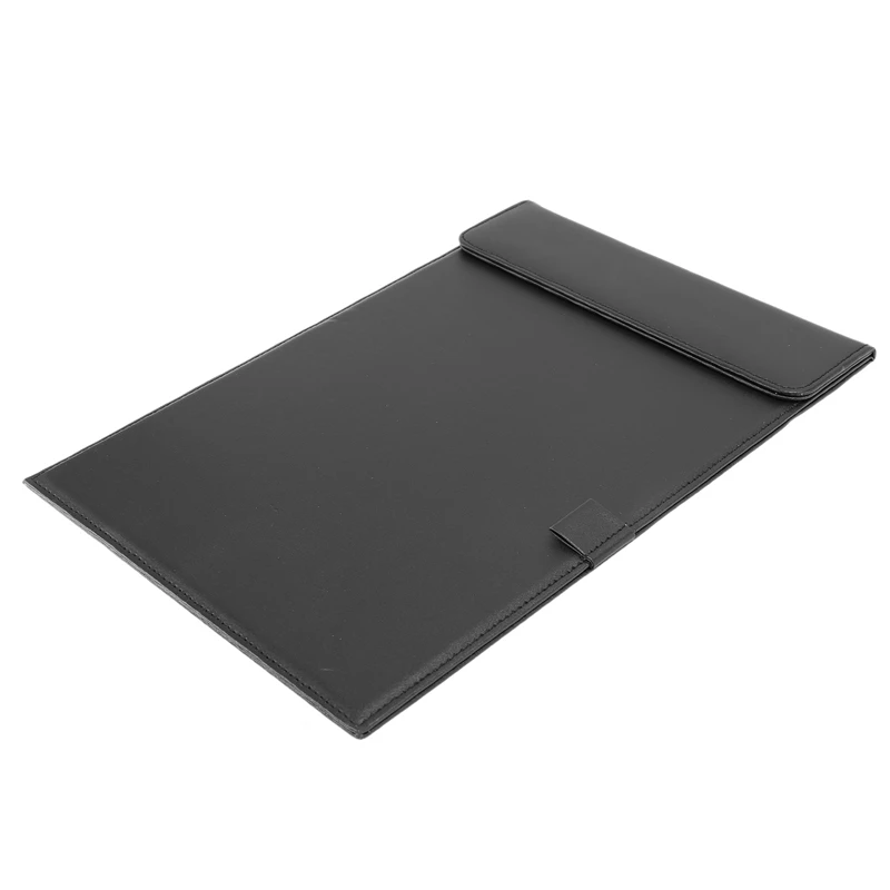 

A4 PU Leather Storage Office Folder Clipboard, Letter Size Clip Hardboard, Meeting Memo Writing Desk Pad With Pen Holder