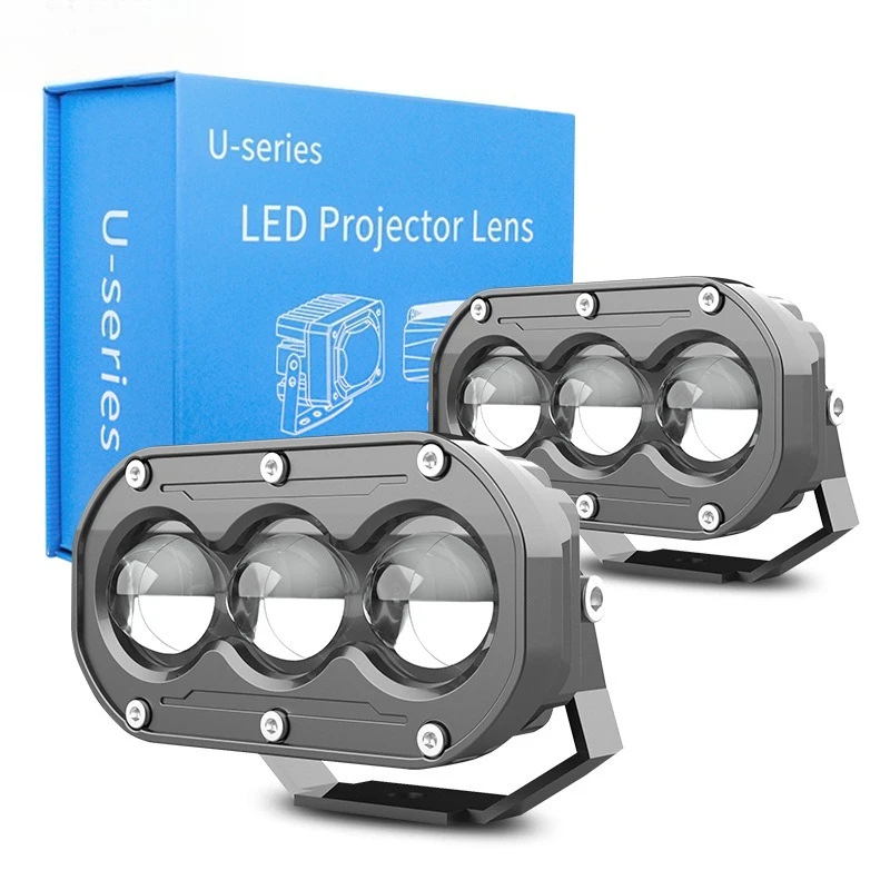 

U18 Hi-Power Dual-Color Projector LED Spot Lights Compact IP67 Car Motorcycle E-Bike Accessories Tools