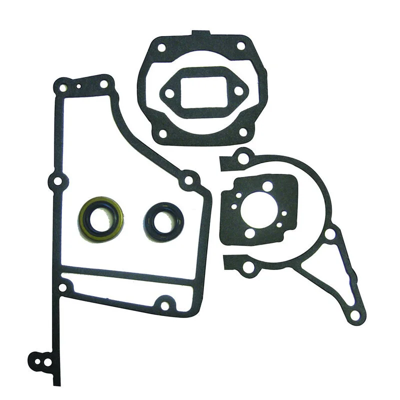 2PCS Muffler Carburetor Cylinder Base Crankcase Fuel Tank Complete Gasket Set Oil Seal Fit for Stihl TS400 Concrete Cut Off Saw