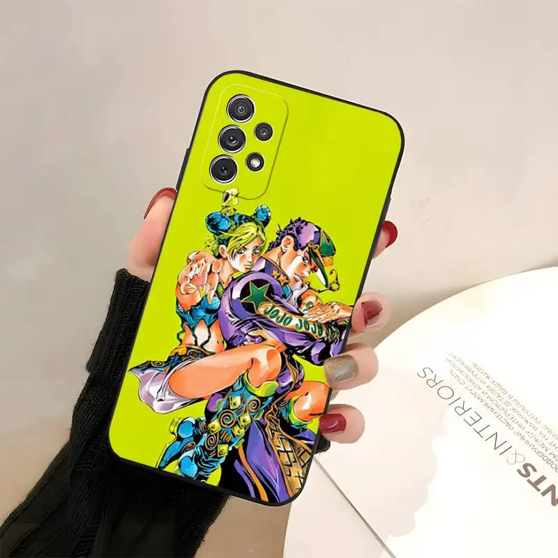 Anime Jojo Stone Ocean Phone Case For Samsung M21 M11 M20 M10 M30 M31 M51 S Prime S5 S6 S6edge Plus S22 Ultra Plus 5g Cover