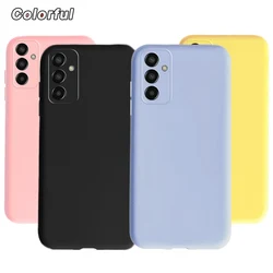 For Samsung Galaxy M13 F13 M23 F23 M12 F12 M22 F22 M42 Case Cover Plain Solid Color Soft Silicone Coque Funda Samsung M13 M42 5G