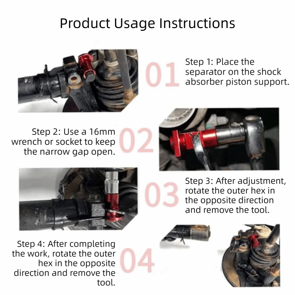 Labor-Saving Hydraulic Shock Absorber Removal Tool Claw Design Manual Operation Ball Head Swing Arm Suspension Separator
